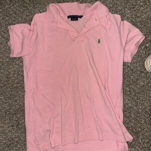 Ralph Lauren Polo Pink with Green Logo